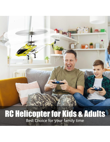 Helicóptero RC Syma S107G 3 Canales Giroscopio Amarillo