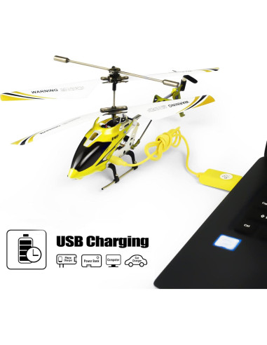 Helicóptero RC Syma S107G 3 Canales Giroscopio Amarillo