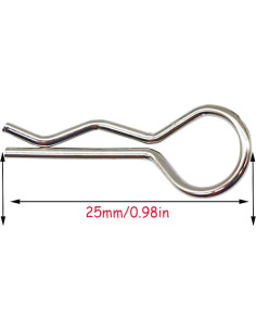 100 Clips de Carrocería RC Universales para Escalas 1/8 1/10 1/12 2