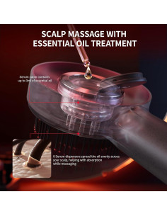 Cepillo Masajeador Breo Scalp3 Inalámbrico IPX7 para Cuero Cabelludo 2