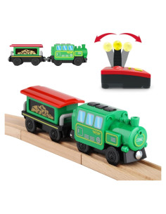 Juego de tren eléctrico HANQIANN con control remoto y luces