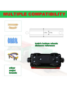 Juego de tren eléctrico HANQIANN con control remoto y luces 2