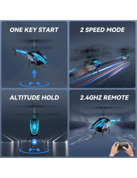 Helicóptero RC BUSSGO X11C con 30 Min de Vuelo y LED