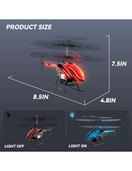 Helicóptero RC BUSSGO X11C con 30 Min de Vuelo y LED