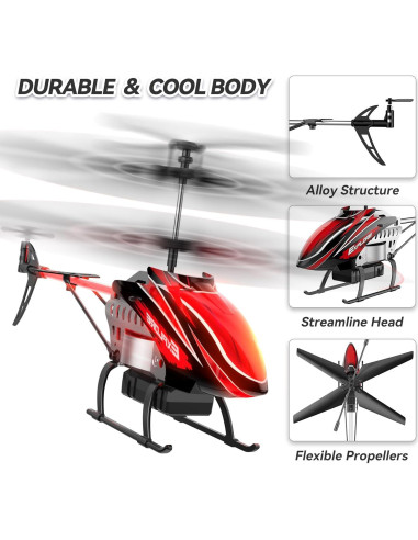 Helicóptero RC BUSSGO X11C con 30 Min de Vuelo y LED