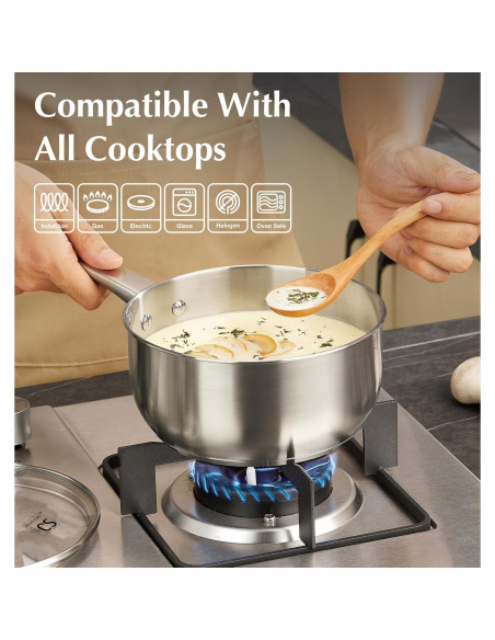 Juego de Cacerolas KOCH SYSTEME CS 6 Piezas Acero Inoxidable