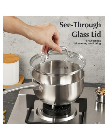 Juego de Cacerolas KOCH SYSTEME CS 6 Piezas Acero Inoxidable