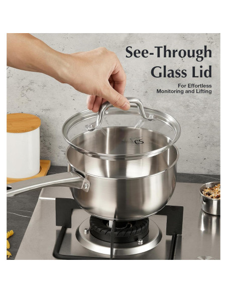 Juego de Cacerolas KOCH SYSTEME CS 6 Piezas Acero Inoxidable