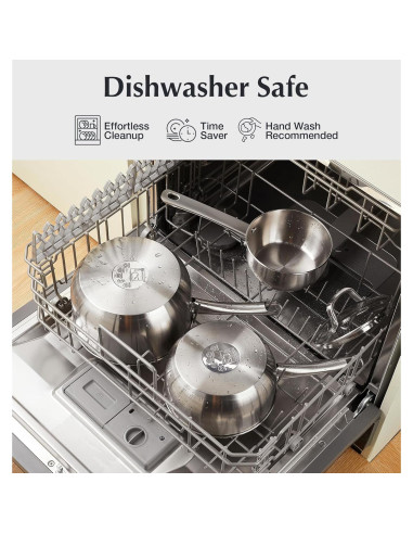 Juego de Cacerolas KOCH SYSTEME CS 6 Piezas Acero Inoxidable