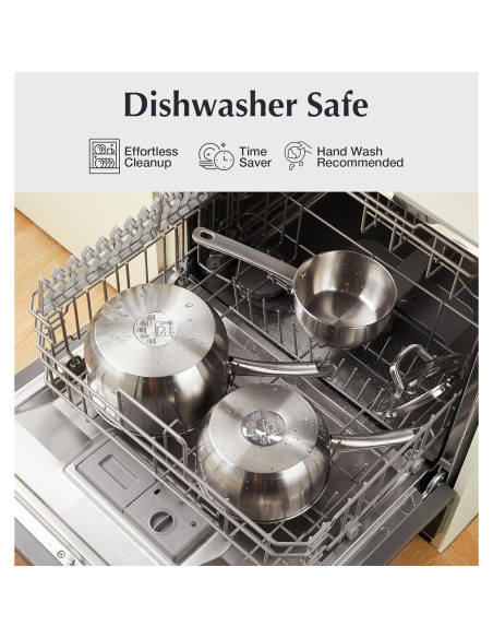 Juego de Cacerolas KOCH SYSTEME CS 6 Piezas Acero Inoxidable