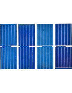 100pcs Celdas Solares AOSHIKE 52x19mm 0.5V 400mA DIY 2