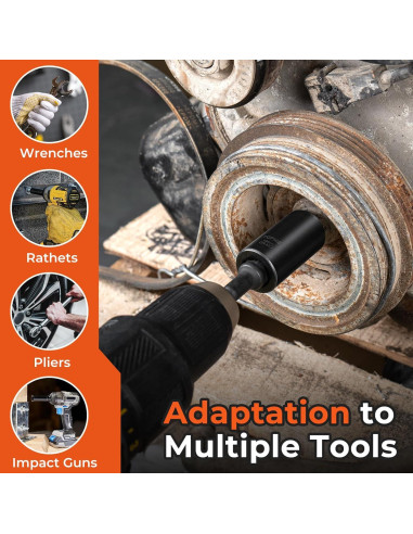 Juego de Extractores de Tuercas de Rueda TOPME 10 Piezas 1/2"