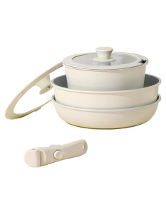 Juego de Ollas UMETRE 6 Piezas Antiadherentes Inducción