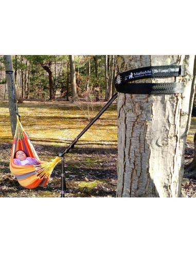 Cintas de Hamaca MalloMe XL - 2 Cintas 3,66 m 2000 kg