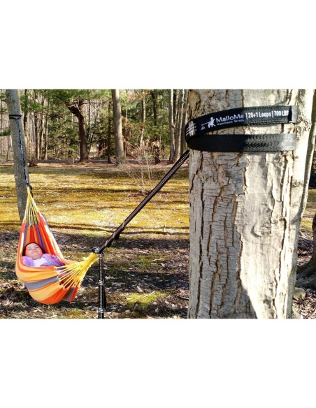 Cintas de Hamaca MalloMe XL - 2 Cintas 3,66 m 2000 kg