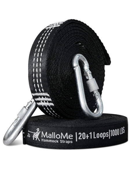 Cintas de Hamaca MalloMe XL - 2 Cintas 3,66 m 2000 kg