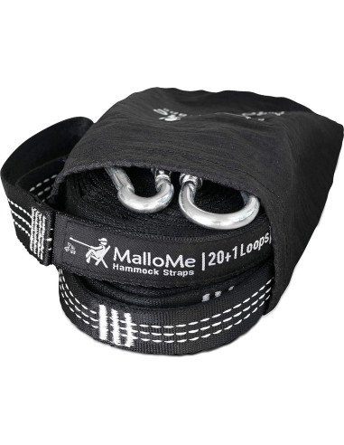 Cintas de Hamaca MalloMe XL - 2 Cintas 3,66 m 2000 kg