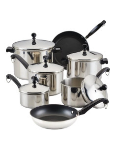 Juego de Ollas y Sartenes Farberware Classic 15 Piezas