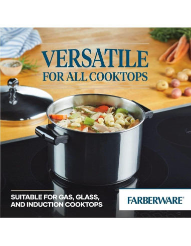 Juego de Ollas y Sartenes Farberware Classic 15 Piezas