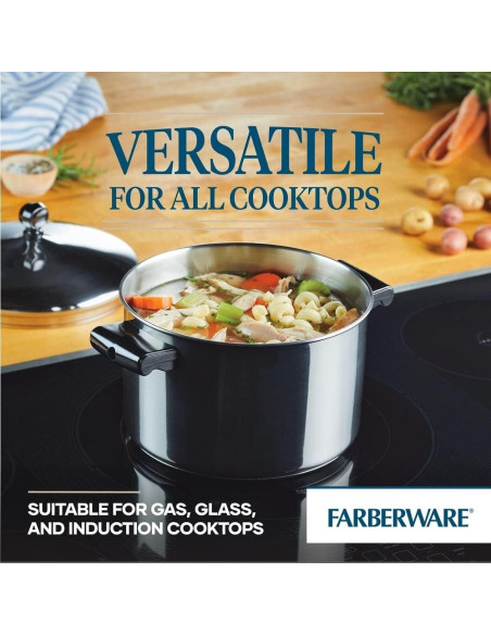 Juego de Ollas y Sartenes Farberware Classic 15 Piezas