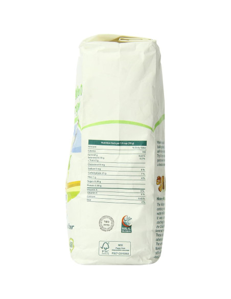 Harina Orgánica 00 Molino Grassi 997g Ideal para Repostería