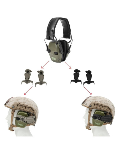 Adaptador de Rail ARC HEARFALCOM para Cascos Tácticos