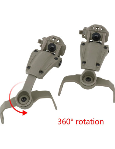 Adaptador de Rail ARC HEARFALCOM para Cascos Tácticos