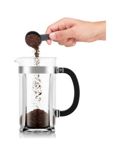 Cafetera de Émbolo Bodum 1L Chambord Acero y Vidrio 2