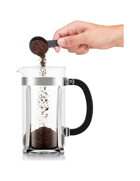 Cafetera de Émbolo Bodum 1L Chambord Acero y Vidrio