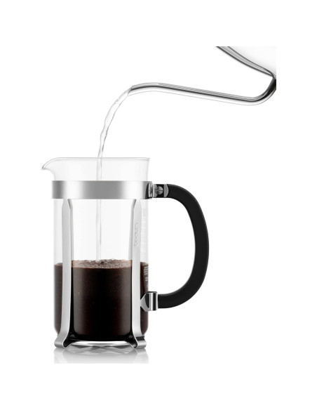 Cafetera de Émbolo Bodum 1L Chambord Acero y Vidrio