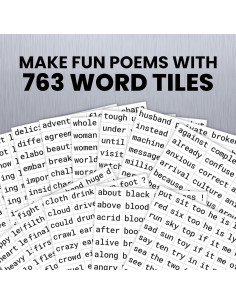 Kit de Azulejos de Poesía Magnéticos Rayliad - 797 Palabras 2