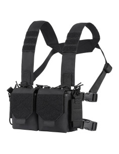 Chaleco Táctico VISMIX Ajustable Molle 5 Bolsillos Negro
