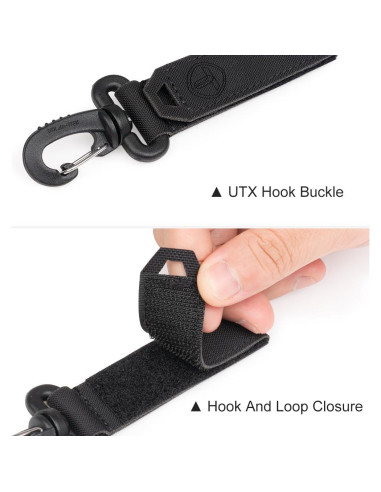 Clip Táctico TOPTACPRO TP8903 Nylon Negro EDC MOLLE