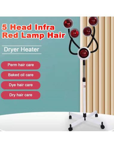 Lámpara de Terapia de Calor Infrarrojo Bxdrlgkdi 5 Cabezas