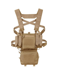 Chaleco Táctico REEBOW GEAR Marrón con Bolsillos 2