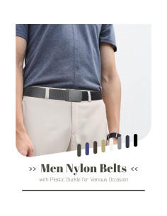 Cinturones de Nylon Geyoga 16 Piezas 3.8 cm Táctico Militar 2