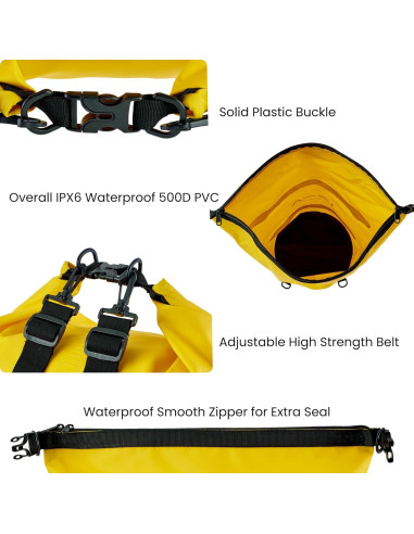 Bolsa Secadora Impermeable UraiseWerk 40L para Viajes