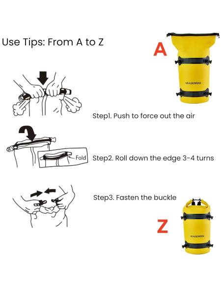 Bolsa Secadora Impermeable UraiseWerk 40L para Viajes