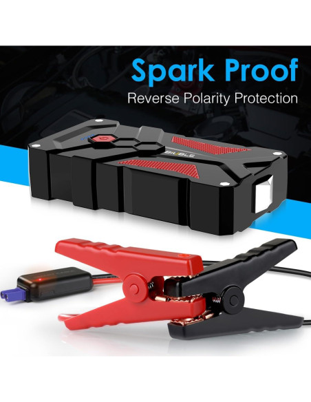 Arrancador de Coche BIUBLE JS001 4000A 12V con USB 3.0