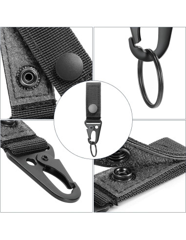 Anillo de Llave Molle FRTKK Cinturón Nylon 4 Piezas