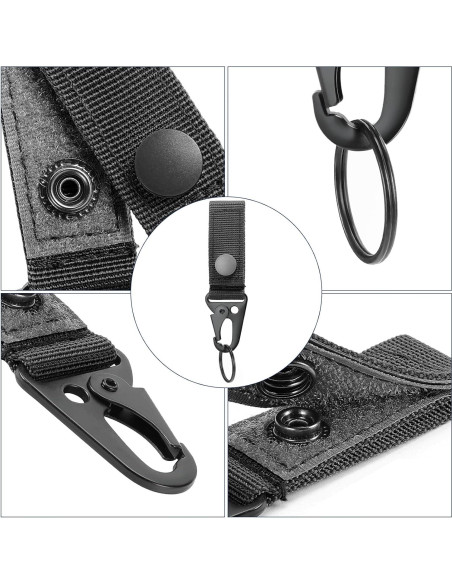 Anillo de Llave Molle FRTKK Cinturón Nylon 4 Piezas