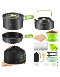 Juego de cocina para camping Wesqunie 20 piezas antiadherente