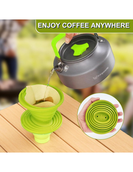 Juego de cocina para camping Wesqunie 20 piezas antiadherente