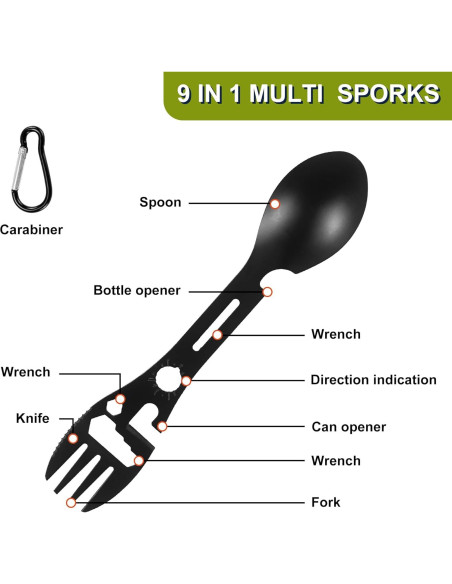 Juego de cocina para camping Wesqunie 20 piezas antiadherente