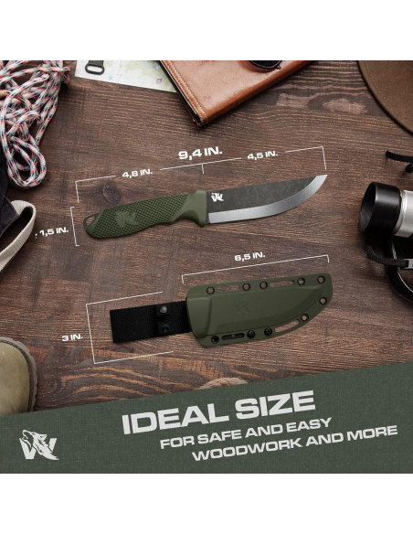 Cuchillo de Supervivencia ODENWOLF W SCANDI 24.13 cm Táctico