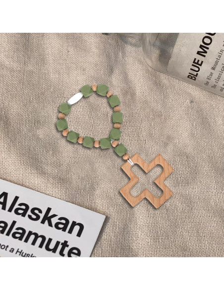 Rosario de Silicona para Bebés con Cruz - Regalo Bautizo