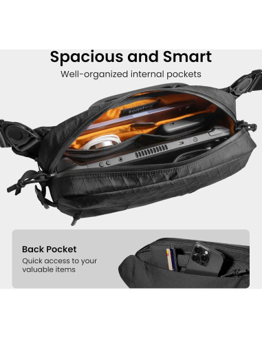 Bolsa Sling tomtoc T26s1d2 5.5L Resistente al Agua