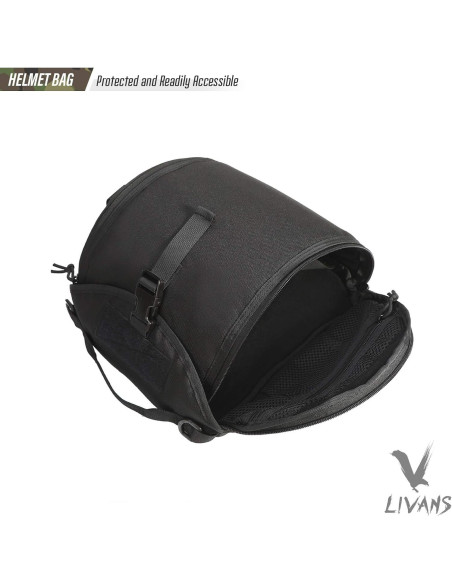 Bolsa de Casco Táctico LIVANS 6L Acolchada y Molle