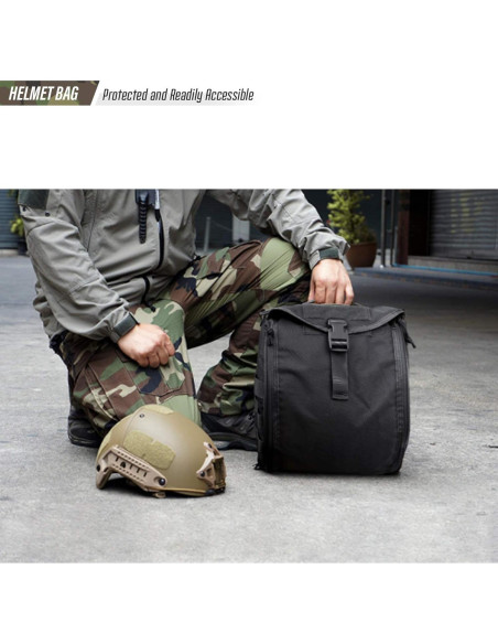 Bolsa de Casco Táctico LIVANS 6L Acolchada y Molle