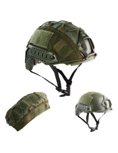 Casco Táctico Airsoft Booiu MH1 Ajustable Verde M